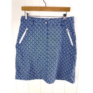 Daily Sports Swedish Blue Design Tennis Golf Skort Size US‎ 8 Polyester